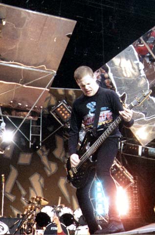 Jason Newsted first tour with bold hair
